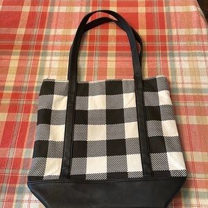 Black & White Houndstooth Tote